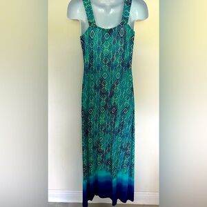 Geo Print long summer dress size L
